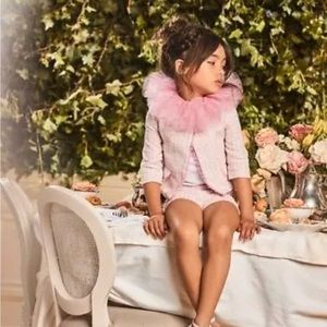 EASTER Janie and Jack girls bougie jacket and short set NWT new, size 4, small